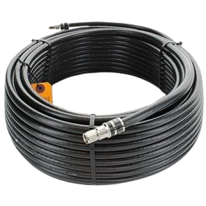 100 ft. Black RG11 Low Loss Coax (F Male to F Male)