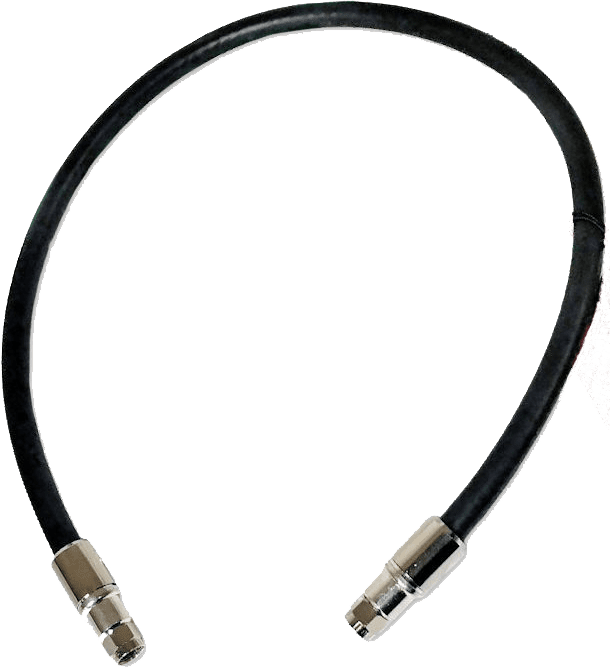 2 ft. Black RG11 Low Loss Coax (F Male to F Male)